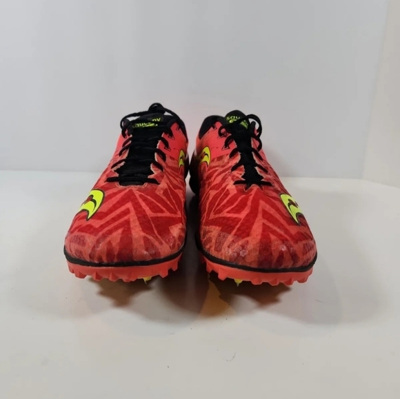 Saucony Men's Havok XC Running Shoes With Spikes 11.5 Vizi Red Citron S29029-3 - Picture 2 of 10